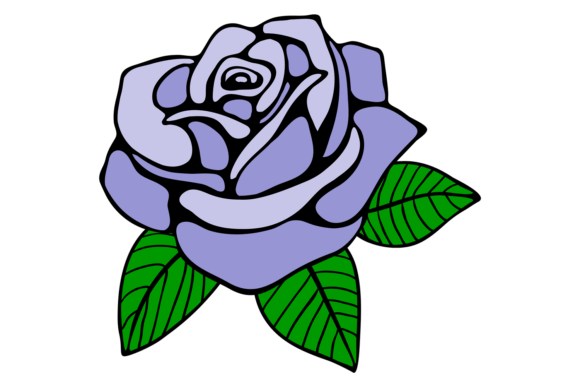 Blue Rose Drawing: Graphics & Illustrations for Creative Projects