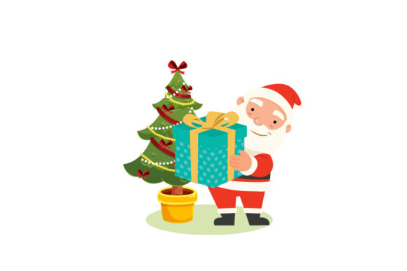 Christmas Tree Decorative Illustration Graphics Freebies