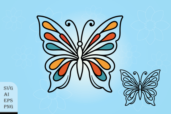 Decorative Butterfly with Drops