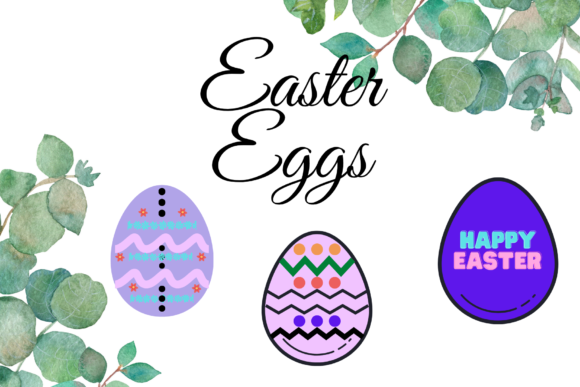 Decorative Easter Eggs Graphics and Illustrations