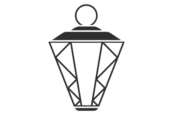 Decorative Lamp Icon. Holiday Celebratio Graphics