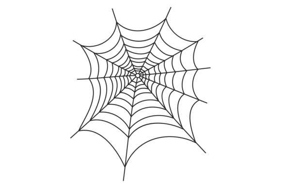 Decorative Spider Thread Pattern. Scary