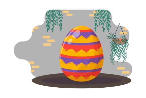Easter Eggs Sunday Orange Decorative Graphics
