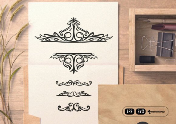Elegant Decorative Frame and Break: Graphics for Creative Projects