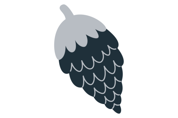 Pine Cone Drawing: Graphics for Winter Crafting