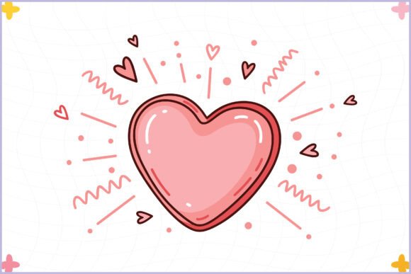 Valentine Decorative Heart Clipart SVG